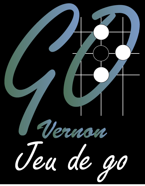 logo jeu de go sur fond noir